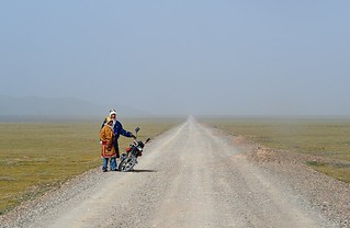 Flat tire in the middle of nowhere, Tibet