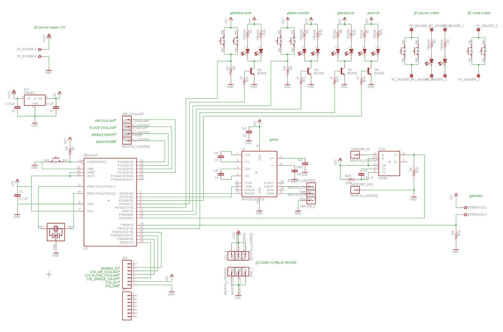 CNC mill - main board schematic