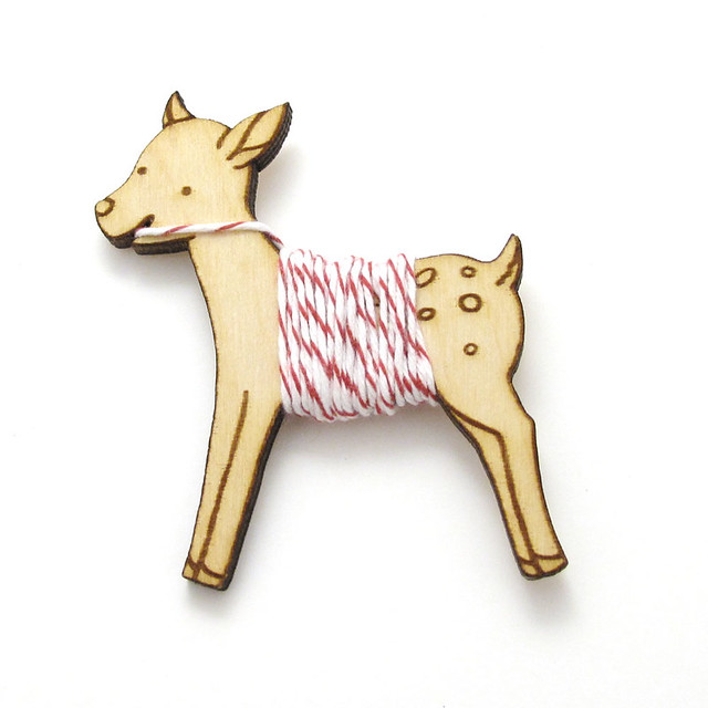Flossy the Fawn Embroidery Floss Bobbin 4