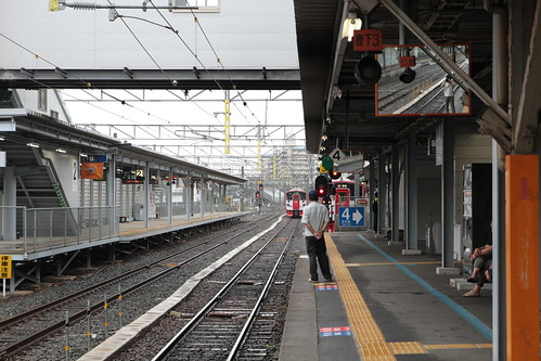 熊本駅で豪雨に遭遇 あそぼーい！運休