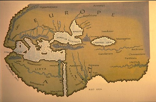 World map - Herodotus