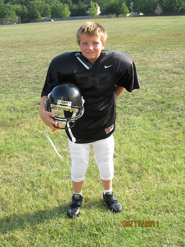 2011 August - Nicholas starts Football with the 95lb Ravens