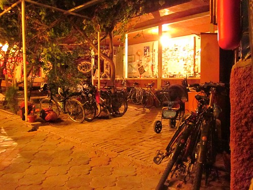 All of the bicycles at the hotel in Samarkand.