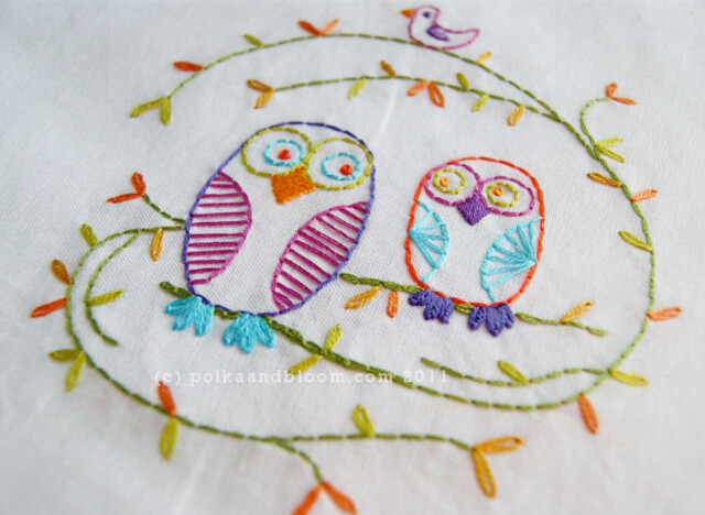 Owl Be Your Friend embroidery pattern