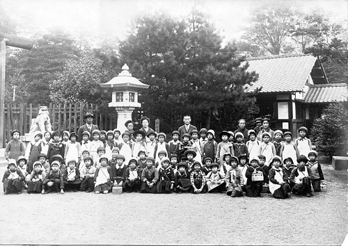 Girl's School Group Photo - Year Unknown by Mustang Koji