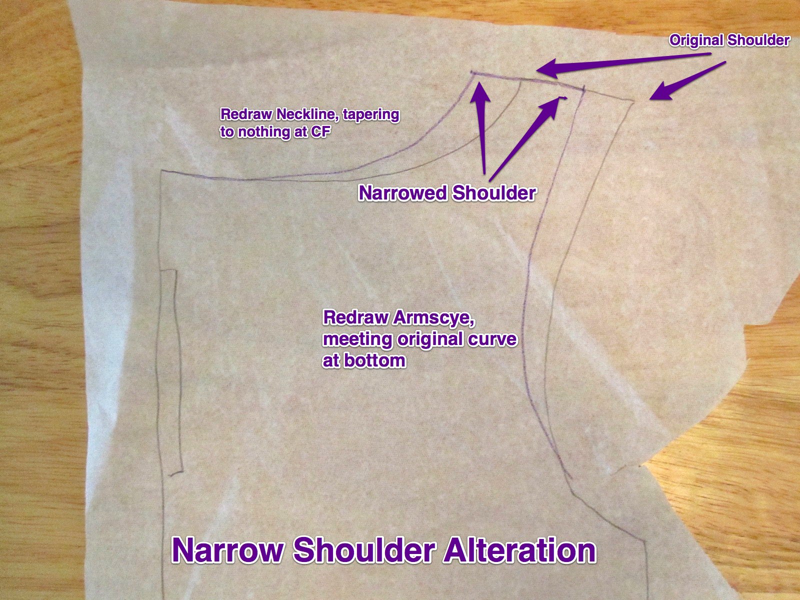 Narrow Shoulder Alteration