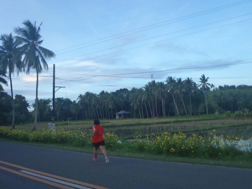 my pink vivobarefoot running in argao, cebu