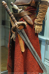 Conan The Barbarian Exhibition - London Film Museum : Jason Momoa's Conan The Barbarian Leather Battle Armour, his father's The Sword of Corin & Dagger from Conan The Barbarian by Craig Grobler