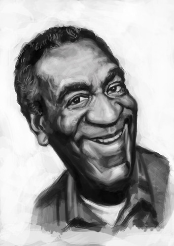 digital caricature painting of Bill Cosby - 2