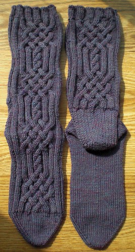 Cable Detail Socks by Beatrixknits