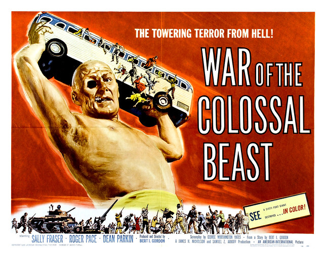 Albert Kallis - War of the Colossal Beast (American International, 1958) Half Sheet