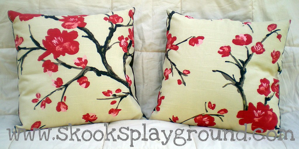 Cherry Blossom Pillow Pair