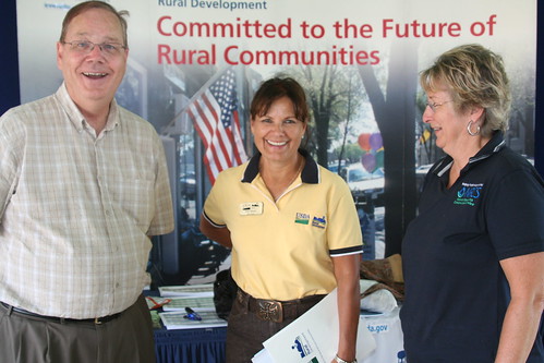 L-R:  Rural Development State Director Elsie M. Meeks and Natural Resources Conservation Service State Conservationist Janet Oertly.