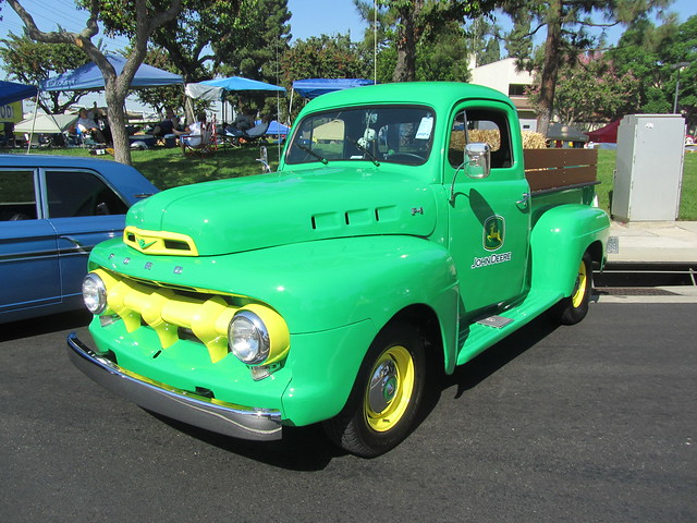 green ford truck pickup f1 1952