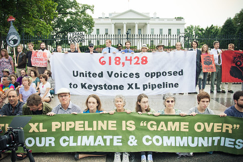 Tar Sands Delivery Banner at the White House