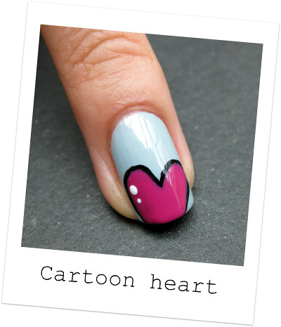 Nailside: Tutorial: Cartoon heart