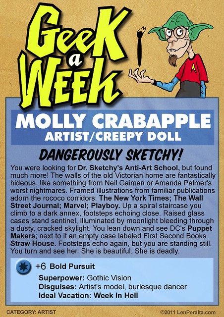 Geek A Week Season 2: Molly Crabapple (cardback)