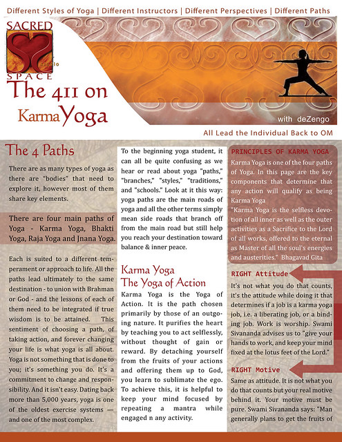 OM Times-SACREDspace : Sept. 2011 : Karma Yoga (pg1)