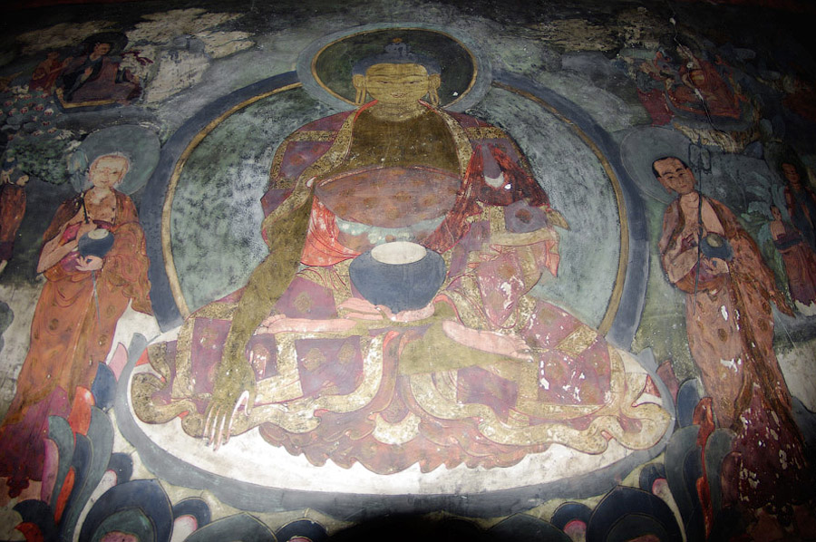 Будда и его два почитаемых ученика: Шарипутра и Маудгальяна