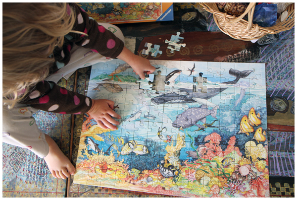 Three year old's puzzle obsession