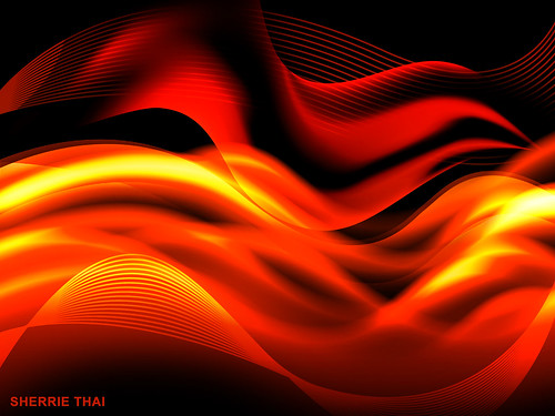 Abstract Graphic Flames