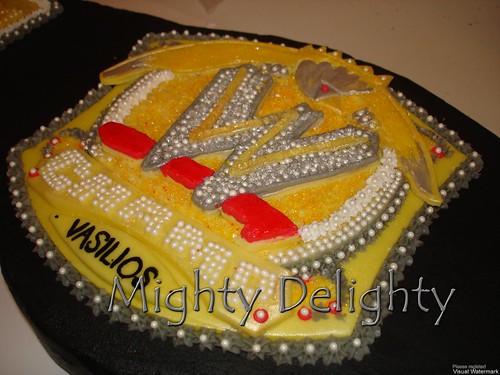 WWE champion belt cake