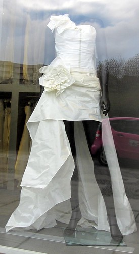 A very short bridal dress by Anna Amnell