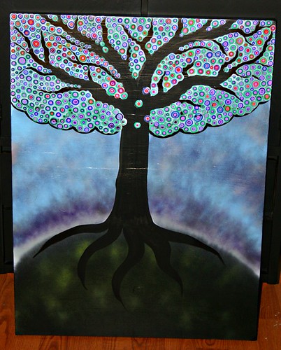 Large Tree Canvas by Rick Cheadle Art and Designs