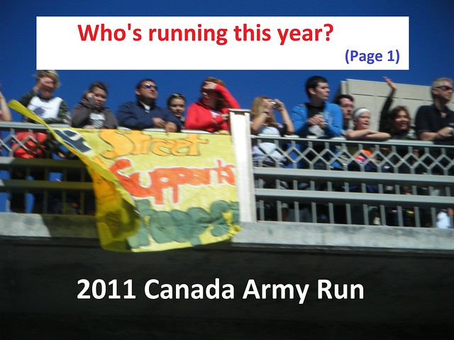 Ottawa and Area Registered Runners (Running Room) 2011