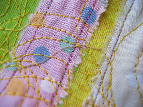 Painted & sewn - detail 3