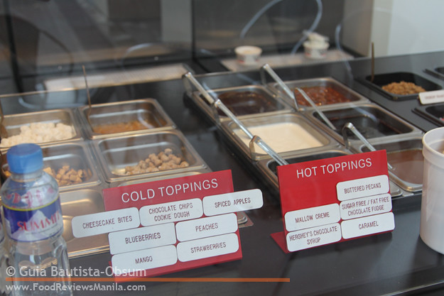 Golden Spoon toppings