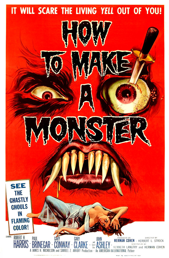 Albert Kallis - How to Make a Monster (American International, 1958) One Sheet