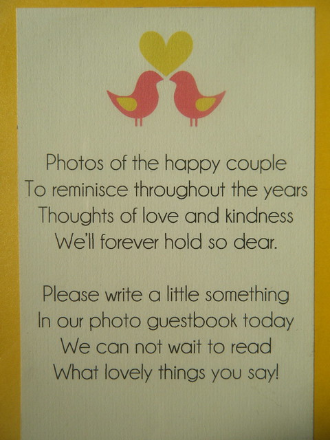 Guestbook Table Sign