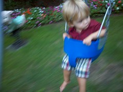 Swinging Little Boy by Guzilla