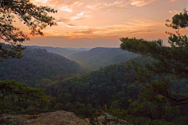 Evening comes to the Red River Gorge, KY