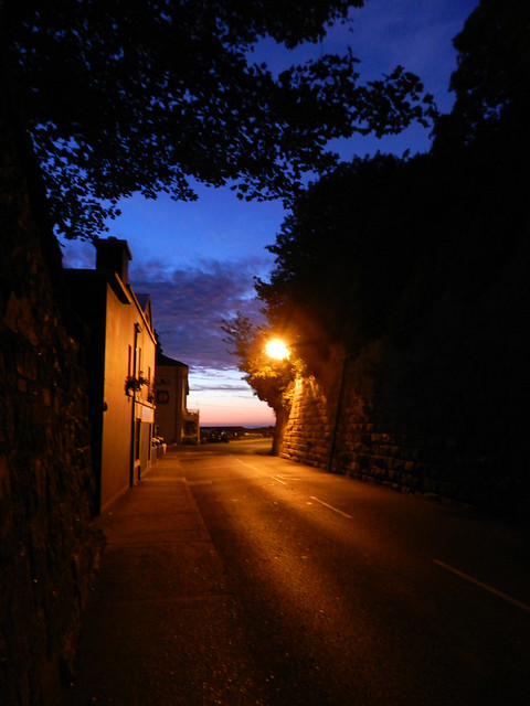 Walking to Bray harbour before sunrise