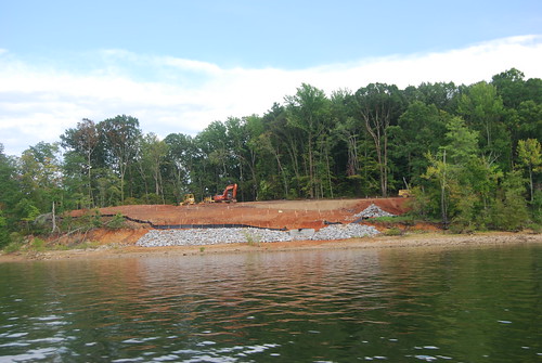 New marina under construction in the park