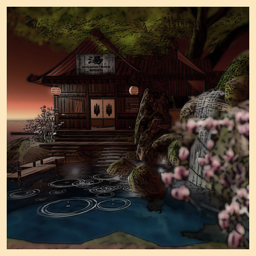 House by the Stream  by Teal Freenote