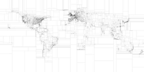 Binary subdivision of the world by Eric Fischer
