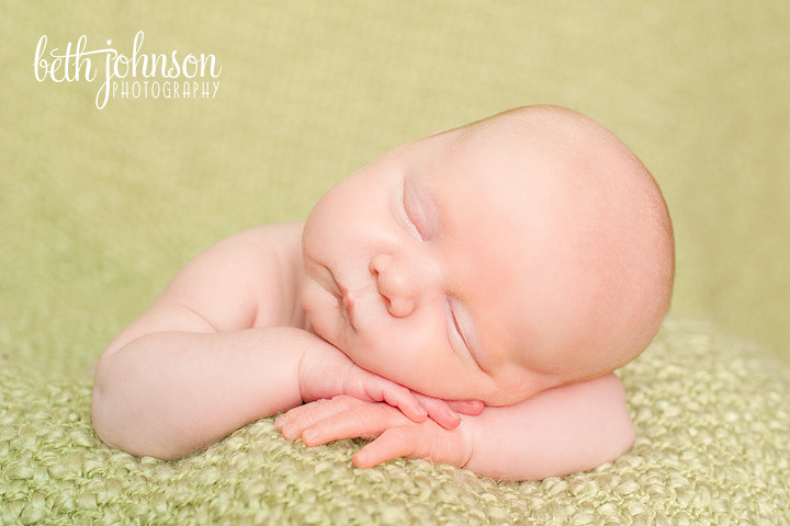 newborn baby boy on green blanket tallahassee