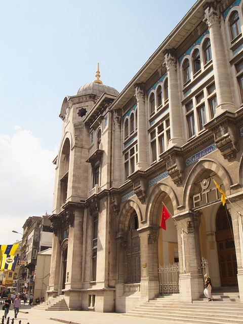 建築物古色古香的土耳其郵局