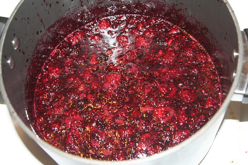 Blackberries cooking