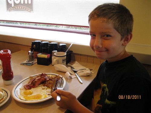 2011 August - Birthday breakfast at IHOP
