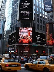 NNU Tax Wall Street Message in Times Square
