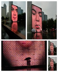 Chicago's Crown Fountain collage by doug.siefken