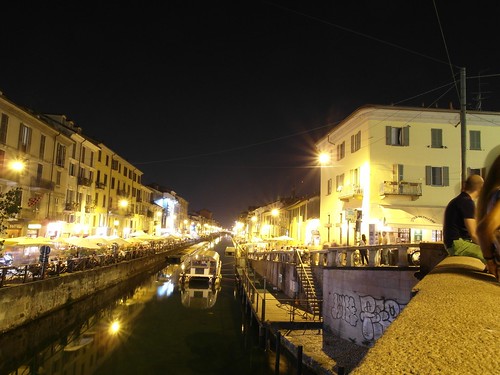 The Naviglio Grande canal, Milan
