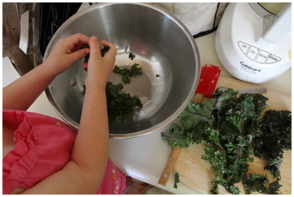 Making Kale Salad