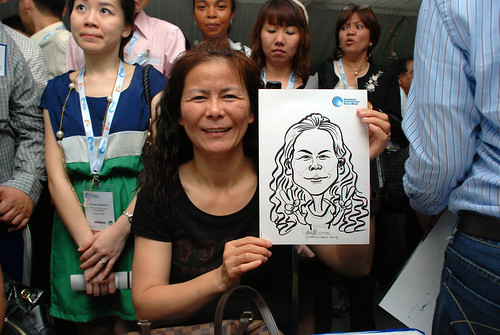 caricature live sketching for Singapore International Water Week Closing Dinner - 24