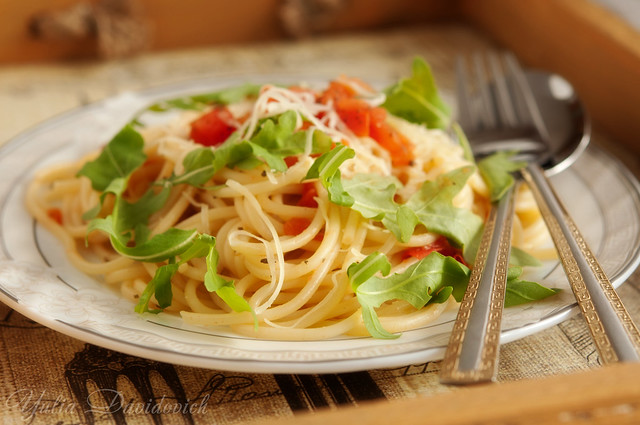 Воскресные обеды. №1. Итальянский обед. spaghetti with tomato sauce
