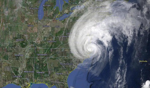 Hurricane Irene Viewed From Google Earth Weather Satellite (8-27-11) by 54StorminWillyGJ54